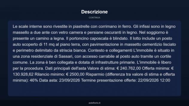 Immobile in asta di 130 m² in vendita a Sassari - Foto 13