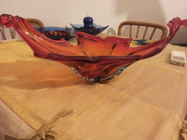 Vaso/centrotavola in vetro di Murano