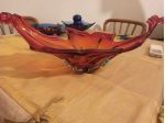 Vaso/centrotavola in vetro di Murano