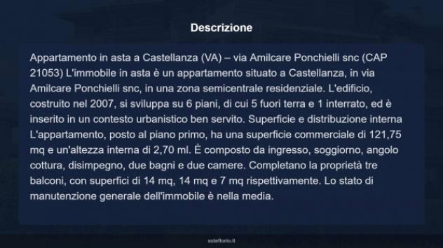 Immobile in asta di 121 m² con più di 5 locali e box auto in vendita a Castellanza - Foto 11