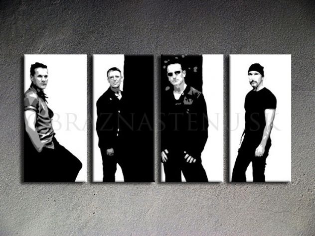 Quadro moderno U2 dipinto a mano pop art - Foto 2