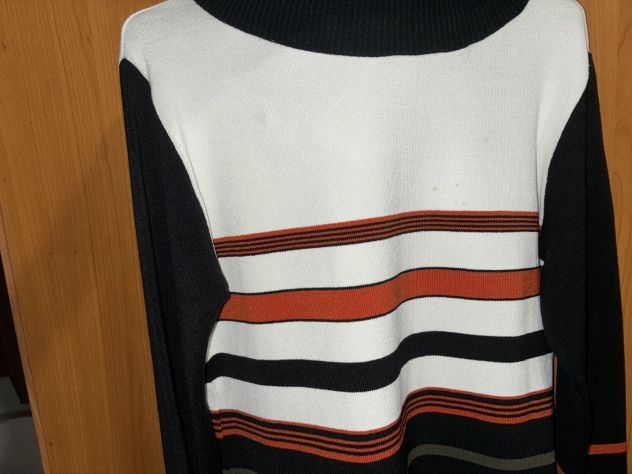MAGLIONE CON COLLO LARGO E ALTO RIPIEGABILE MARCA”LATTE MIELE TREND GIRL”MADE IN - Foto 9