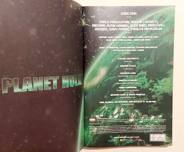 Grandi eventi Marvel.Planet Hulk di Greg Pak Ed.Panini Comics, luglio 2013 nuovo - Foto 3