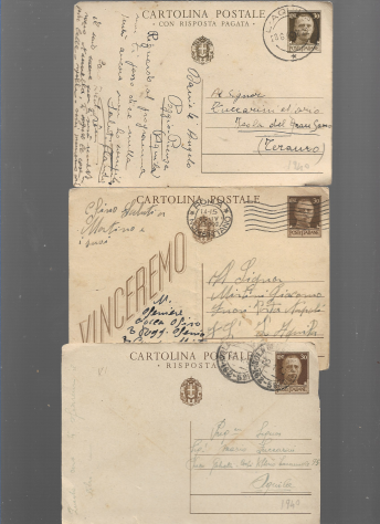 1896/1943 REGNO D'ITALIA N 40 BUSTE E N 5 CARTOLINE POSTALI VIAGGIATE - Foto 3