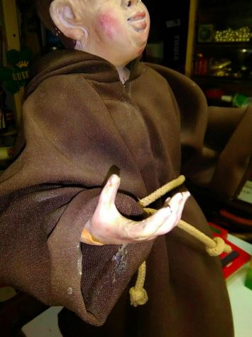 O' MONAC - personaggio dell'arte del presepe napoletana . vintage in terracotta - Foto 9