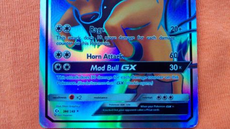 Carta Pokemon Taunos GX 144/149, inglese