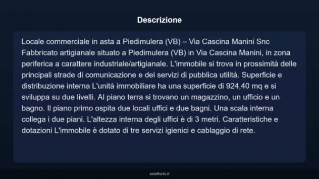 Immobile in asta di 924 m² in vendita a Piedimulera - Foto 10