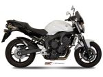 Scarico Mivv per Yamaha Fz6 Fazer Oval inox Suono Black in offerta