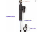 Ammortizzatore sterzo moto universale 255 mm naked sportiva