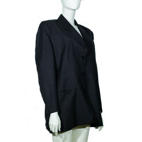 Giacca di lino da donna nera - tg. L