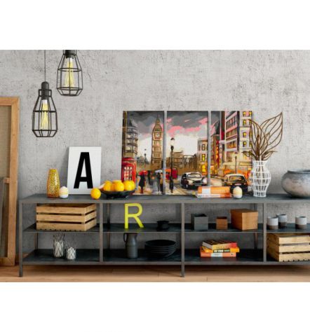 Quadro Fai Da Te 60x40 Cm. Londra N.1 ARREDALACASA Spedizione Gratis - Foto 2