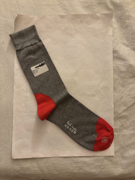 1 PAIO DI CALZE NUOVE,MAI USATE,DA UOMO,FIRMATE ORIGINALI”PAUL SMITH”IN COTONE - Foto 2