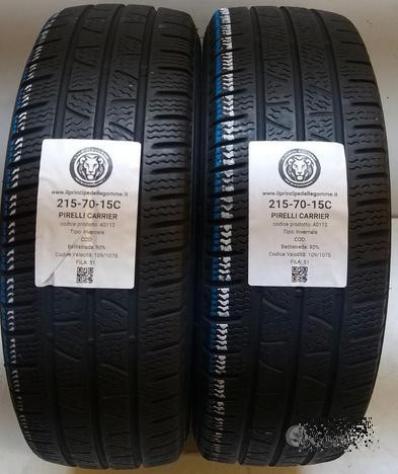 2 gomme 215 70 15c pirelli a40112