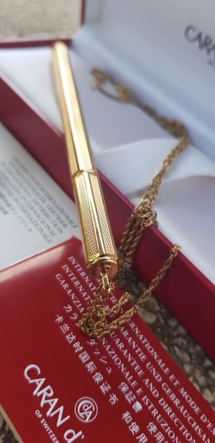 Roller Caran d'Ache Gold Plated  vintage - Foto 5