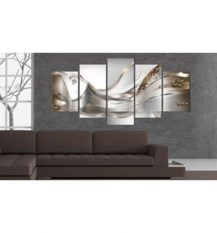 Quadro Artistico Golden Vetro Acrilico Cm. 100x50 E 200x100 - Foto 2