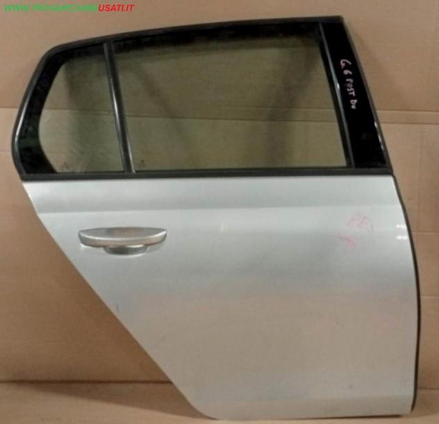 PORTA POST.D. ARGENTO C/ALZ. E SERR. 999-U64674 Carrozzeria Lamierati esterni Porte Porta post. dx. VOLKSWAGEN - GOLF 6 - 01-12-2008 - 01-11-2012