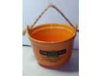 ciotola pubblicitaria in terracotta o ceramica dipinta