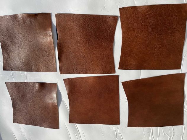 X36 Scampoli 30x30 Pelle a vegetale bottalata brandy anilina – Sp. 2.0 - Foto 5
