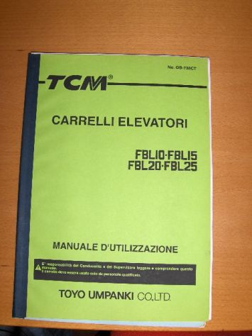 TCM FBL15 - TCMFBL20 - TCM FBL25 Manuale uso e Manutenzione