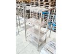 3 scaffalature in acciaio inox usate