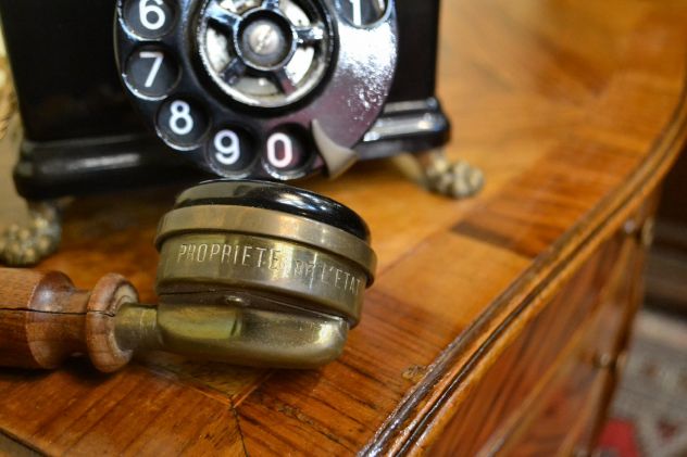 Antico telefono da tavolo anni 30 Breguet-Paris - Foto 10