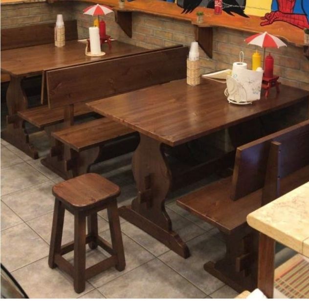 Set Panche pub e tavoli pub anche per arredare una pizzeria, una rosticceria - Foto 3