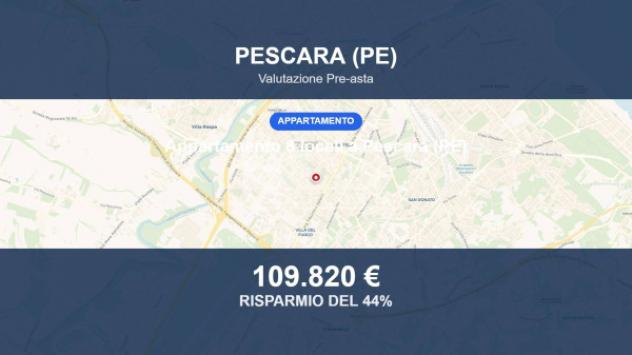 Immobile in asta di 130 m² con più di 5 locali e box auto in vendita a Pescara