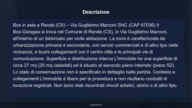 Immobile in asta di 27 m² in vendita a Rende - Foto 3