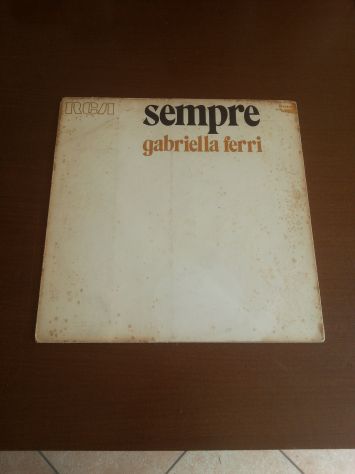 UNA COPERTINA E UNA CUSTODIA INTERNA ORIGINALI,33 GIRI:GABRIELLA FERRI"SEMPRE"(1