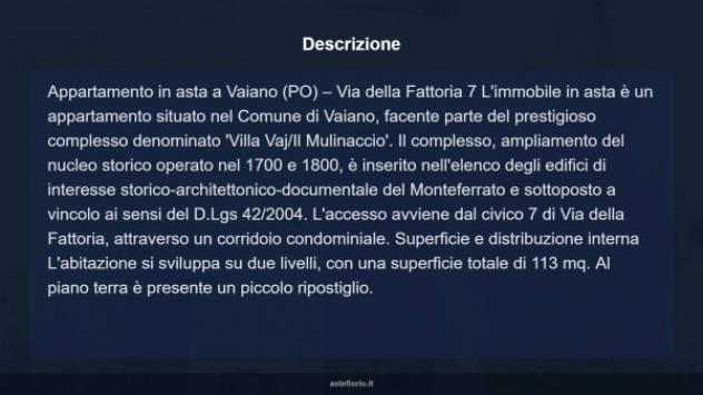 Immobile in asta di 113 m² in vendita a Vaiano - Foto 9