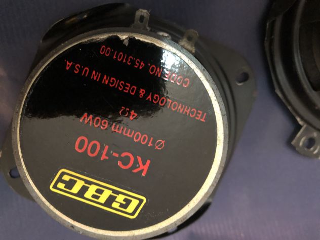 Coppia Altoparlanti JBL KC-100 60W 8 Ohm – Vintage, Funzionanti - Foto 3