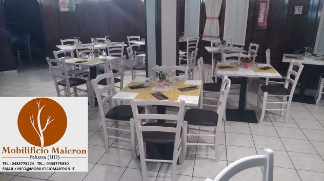 Set Tavoli e Sedie Per Ristoranti Pizzerie Pub In Stile Shabby Chic cod113 Nuovi - Foto 6