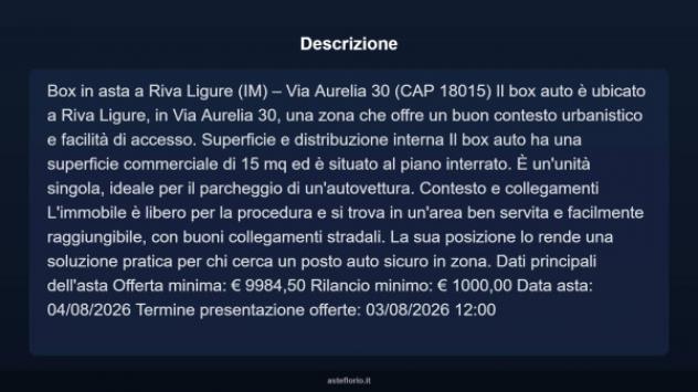 Immobile in asta di 15 m² in vendita a Riva Ligure - Foto 6