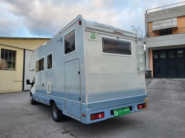 CAMPER RIMOR FORD MANSARDATO GARAGE 6 POSTI LETTO GEMELLATO POSTERIORE CONDIZIONATORE GENERALI USATO - Foto 4