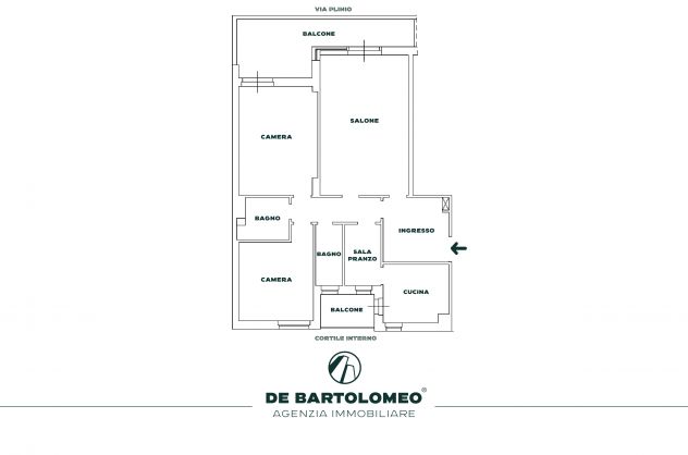 APPARTAMENTO VIA SALINELLA ANGOLO VIA PLINIO - Foto 10