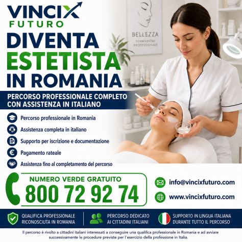 DIVENTA ESTETISTA IN ROMANIA E APRI LA TUA ATTIVITÀ IN ITALIA