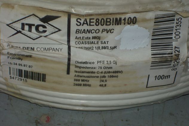 CAVO COASSIALE 75 OHM PER TV - Foto 4