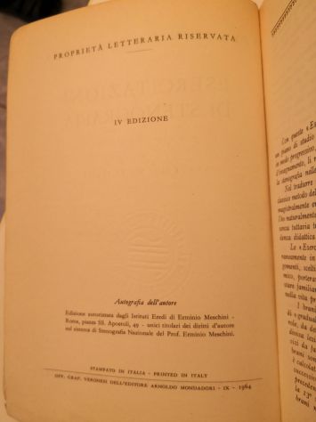 Libro "Esercitazioni di Stenografia - sistema Meschini" di F. Rodriguez del 1964 - Foto 2