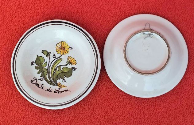 Piatti decorativi in ceramica, vintage, smaltati e decorati a mano - Foto 5