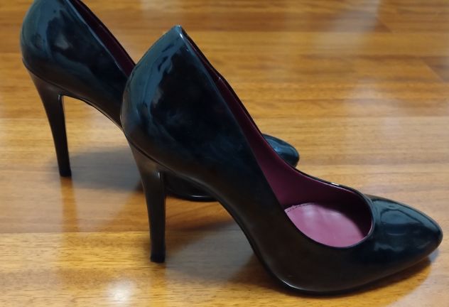 DECOLLETE NERE IN VERNICE ZARA TACCO 12 - Foto 3