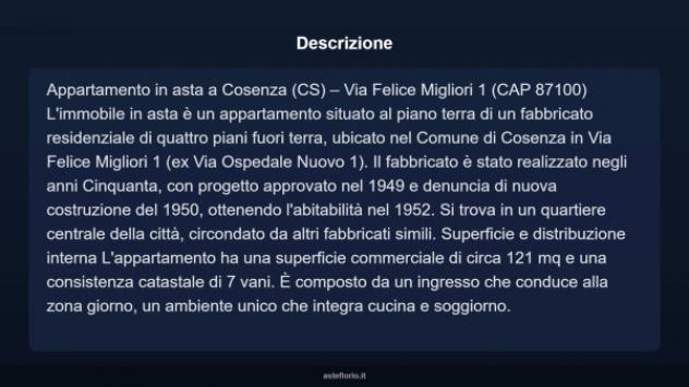 Immobile in asta di 121 m² in vendita a Cosenza - Foto 4