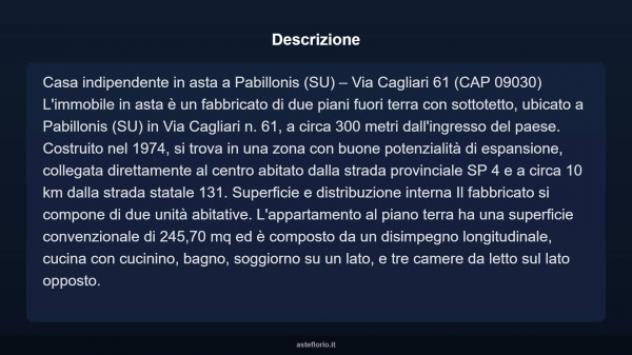 Immobile in asta di 601 m² con più di 5 locali in vendita a Pabillonis - Foto 4