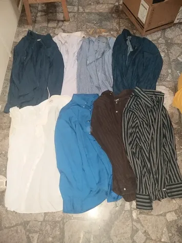 lotto 8 camice uomo taglia L. Tra cui Benetton sisly proposte uomo denim In dis - Foto 6