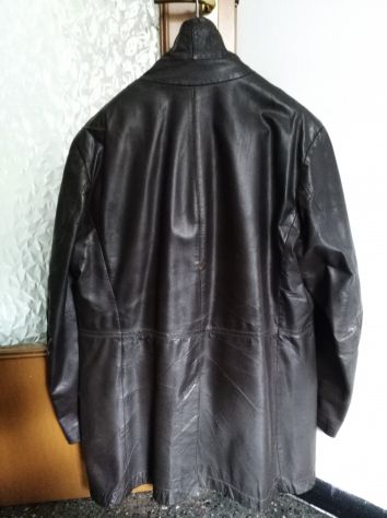 giubbotto in pelle vintage taglia 54 - Foto 2