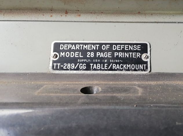Unità di stampa telescrivente Department of Defense USA Model 28 - Foto 4