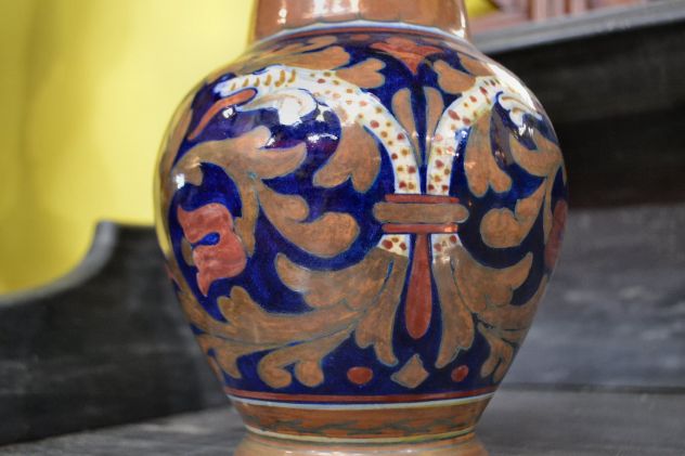 Vaso con coperchio degli anni 40 Gualdo Tadino A. Rubboli - Foto 9