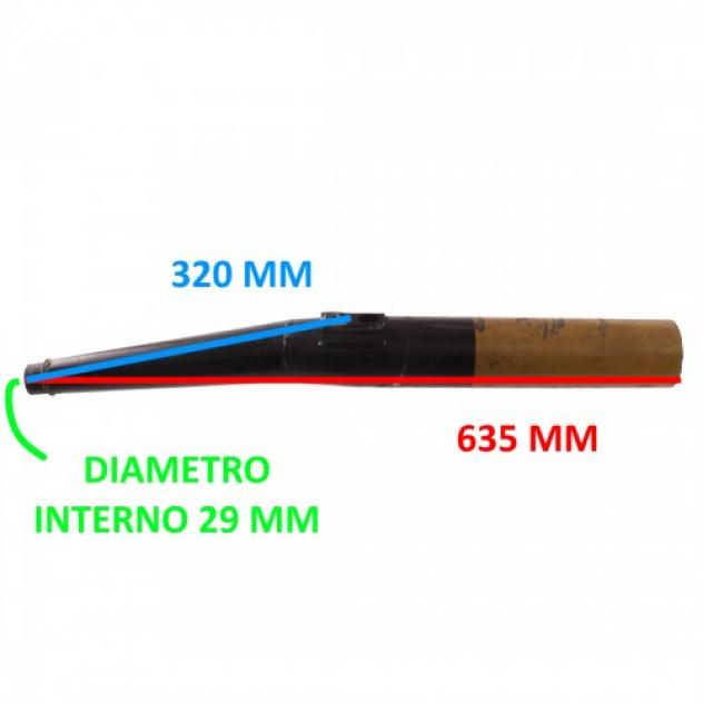 Marmitta da 28 per ciclomotori epoca Fisma MT4 DGM 43435 S - Foto 2