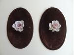 Quadretti con rosa in ceramica