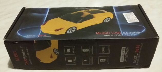 Altoparlante a forma di auto ricaricabile multifunzione tf/usb/fm/radio nuovo - Foto 3