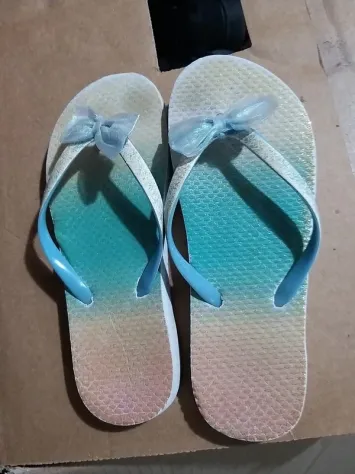 Sandali infradito bambina "simonetta" n. 33 in pelle più ciabatte infradito - Foto 4